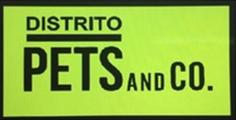 DISTRITO PETS AND CO. Logo (EUIPO, 07/23/2018)