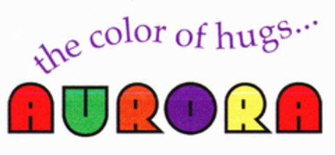 AURORA the color of hugs... Logo (EUIPO, 09/07/2001)