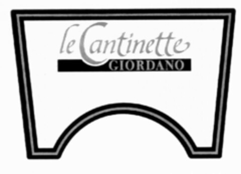 le Cantinette GIORDANO Logo (EUIPO, 18.06.2002)