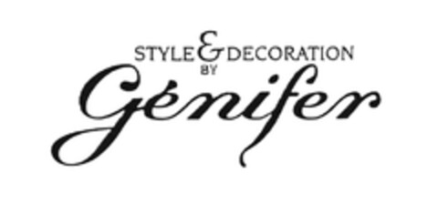 STYLE & DECORATION BY Génifer Logo (EUIPO, 26.08.2005)