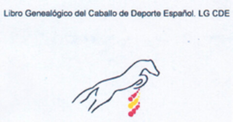 Libro Geneacológico del Caballo de Deporte Español. LG CDE Logo (EUIPO, 10.09.2008)