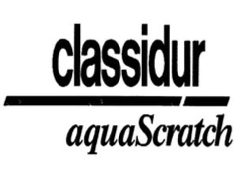 classidur aquaScratch Logo (EUIPO, 11.09.2009)