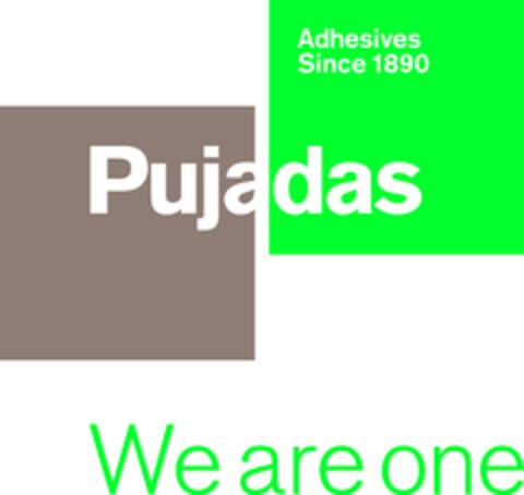 Pujadas Adhesives Since 1890 We are one Logo (EUIPO, 11/30/2010)