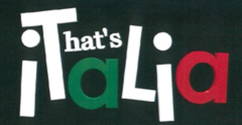 That's iTaLia Logo (EUIPO, 10.05.2012)