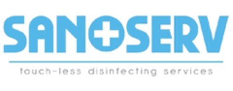 SANOSERV touch-less disinfecting services Logo (EUIPO, 18.10.2012)