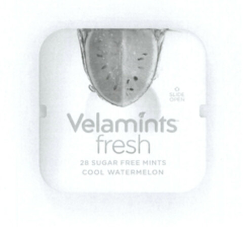 Velamints fresh 28 SUGAR FREE MINTS COOL WATERMELON Logo (EUIPO, 24.02.2014)