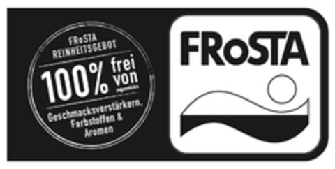 FRoSTA FRoSTA REINHEITSGEBOT 100 % frei von zugesetzten Geschmacksverstärkern, Farbstoffen & Aromen Logo (EUIPO, 07/23/2015)