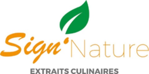 SIGN'NATURE EXTRAITS CULINAIRES Logo (EUIPO, 07.09.2016)