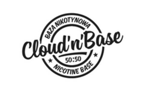 Cloud'n'Base baza nikotynowa nicotine base 50:50 Logo (EUIPO, 26.05.2017)