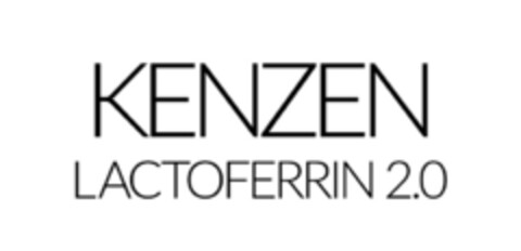 KENZEN LACTOFERRIN 2.0 Logo (EUIPO, 12/01/2017)