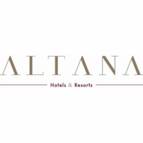 ALTANA HOTELS & RESORTS Logo (EUIPO, 02/27/2020)