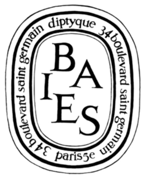 BAIES diptyque 34 boulevard saint germain paris 5e Logo (EUIPO, 15.10.2021)