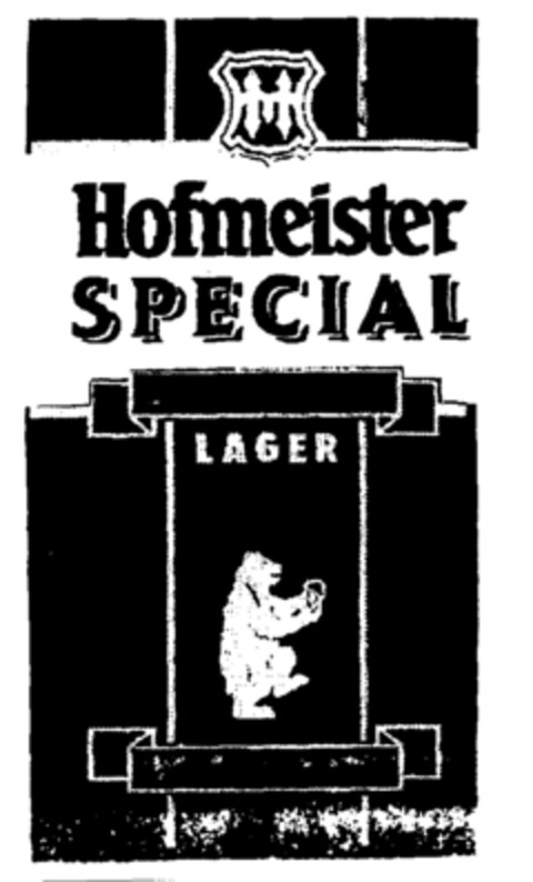 Hofmeister SPECIAL LAGER Logo (EUIPO, 01.04.1996)