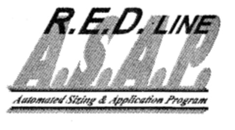 R.E.D. LINE A.S.A.P. Automated Sizing & Application Program Logo (EUIPO, 02/24/1997)