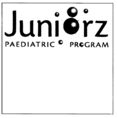 JUNIORZ PAEDIATRIC PROGRAM Logo (EUIPO, 04.10.2001)