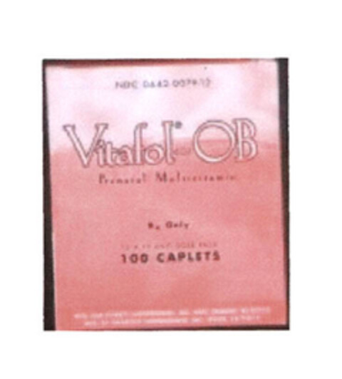 Vitafol-OB 100 CAPLETS Logo (EUIPO, 08.04.2005)