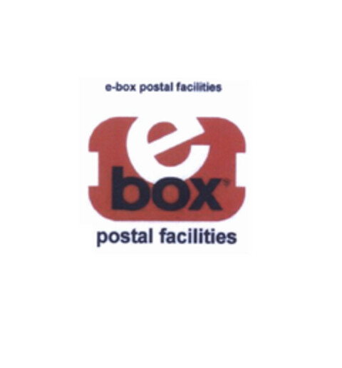 e-box postal facilities e box postal facilities Logo (EUIPO, 05.01.2007)