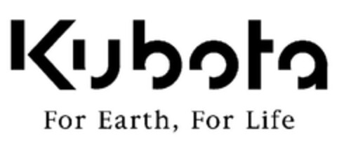 Kubota For Earth, For Life Logo (EUIPO, 02/26/2010)