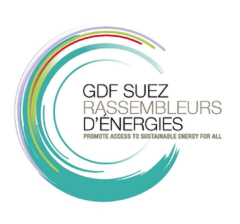 GDF SUEZ RASSEMBLEURS D'ÉNERGIES PROMOTE ACCESS TO SUSTAINABLE ENERGY FOR ALL Logo (EUIPO, 05.10.2011)