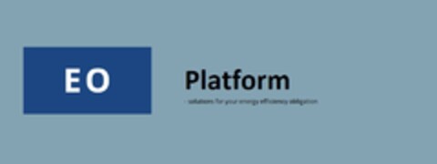 EO Platform  -solutions for your energy efficiency obligation Logo (EUIPO, 19.12.2014)