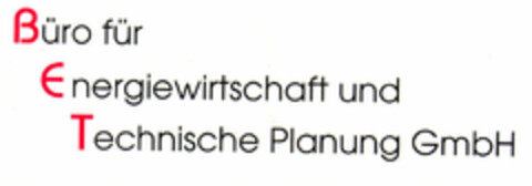 Büro für Energiewirtschaft und Technische Planung GmbH Logo (EUIPO, 13.03.1998)