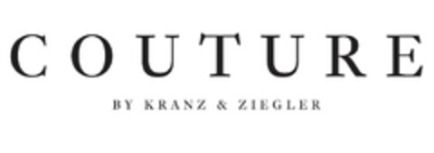 COUTURE BY KRANZ & ZIEGLER Logo (EUIPO, 22.10.2014)