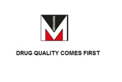 M MENARINI DRUG QUALITY COMES FIRST Logo (EUIPO, 11/18/2014)