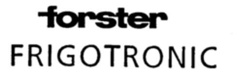 forster FRIGOTRONIC Logo (IGE, 07.02.1989)