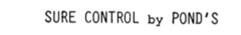 SURE CONTROL by POND'S Logo (IGE, 29.10.1988)