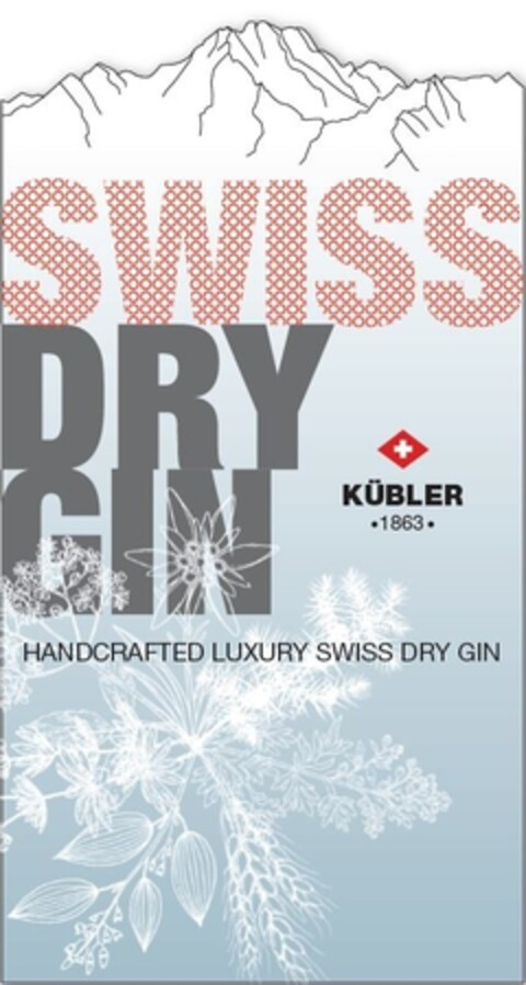 SWISS DRY GIN KÜBLER 1863 HANDCRAFTED LUXURY SWISS DRY GIN Logo (IGE, 01.10.2019)