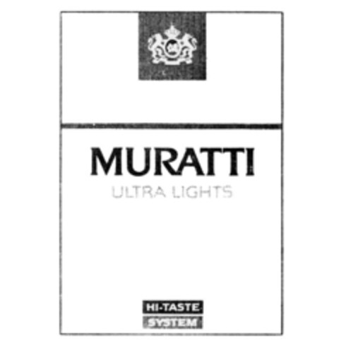 MC MURATTI ULTRA LIGHTS HI-TASTE SYSTEM Logo (IGE, 04/05/1991)
