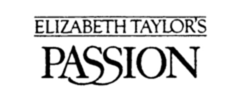 ELIZABETH TAYLOR'S PASSION Logo (IGE, 13.10.1987)