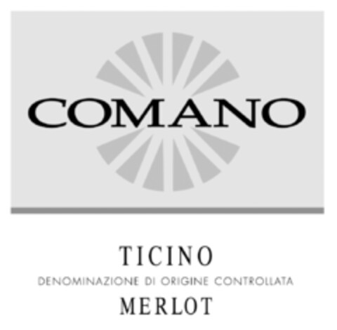 COMANO TICINO DENOMINAZIONE DI ORIGINE CONTROLLATA MERLOT Logo (IGE, 02.03.2009)