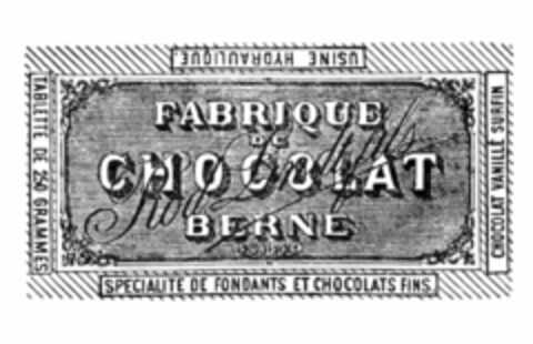 FABRIQUE DE CHOCOLAT BERNE (SUISSE) Rod Lindt fils Logo (IGE, 17.05.1978)