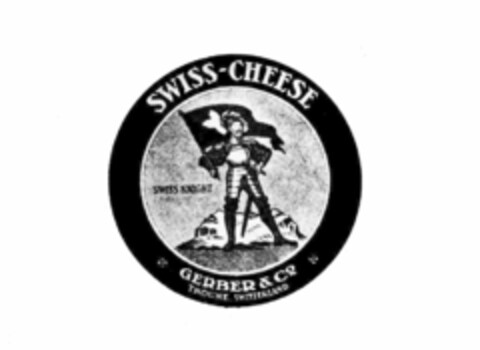 SWISS-CHEESE SWISS-KNIGHT GERBER & Co THOUNE, SWITZERLAND Logo (IGE, 26.09.1975)