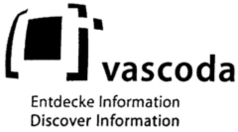 vascoda Entdecke Information Discover Information Logo (IGE, 12/08/2003)