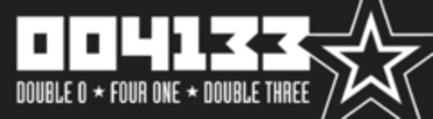 004133 DOUBLE 0 * FOUR ONE * DOUBLE THREE Logo (IGE, 06.03.2013)