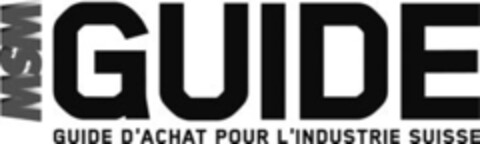 MSM GUIDE GUIDE D'ACHAT POUR L'INDUSTRIE SUISSE Logo (IGE, 13.04.2017)