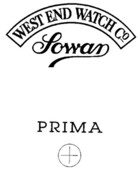 WEST END WATCH CO Sowar PRIMA Logo (IGE, 12.08.1996)