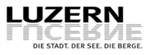 LUZERN LUCERNE DIE STADT. DER SEE. DIE BERGE. Logo (IGE, 23.04.2008)