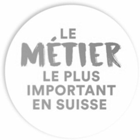 LE MÉTIER LE PLUS IMPORTANT EN SUISSE Logo (IGE, 28.05.2019)