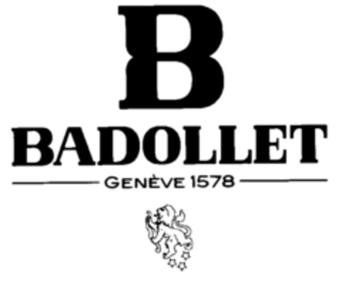 B BADOLLET GENÈVE 1578 Logo (IGE, 23.01.2003)