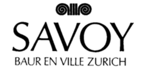 SAVOY BAUR EN VILLE ZURICH Logo (IGE, 03/31/1995)