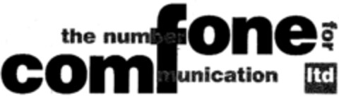 the numberfone for communication ltd Logo (IGE, 08.09.1997)