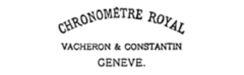 CHRONOMèTRE ROYAL VACHERON & CONSTANTIN GENEVE. Logo (IGE, 10.12.1986)