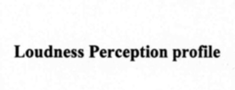 Loudness Perception profile Logo (IGE, 09/08/1999)