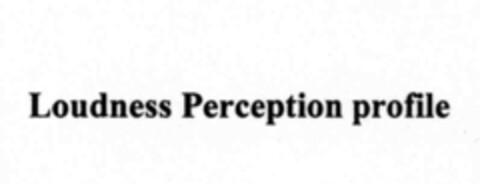 Loudness Perception profile Logo (IGE, 08.09.1999)