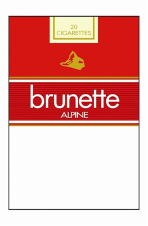 20 CIGARETTES brunette ALPINE Logo (IGE, 18.11.2010)