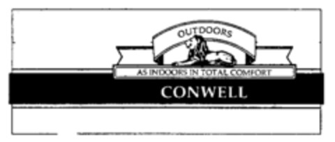 OUTDOORS AS INDOORS IN TOTAL COMFORT CONWELL Logo (IGE, 10/17/1988)