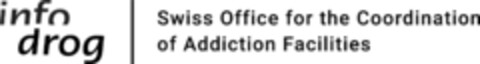 info drog Swiss Office for the Coordination of Addiction Facilities Logo (IGE, 07/05/2023)